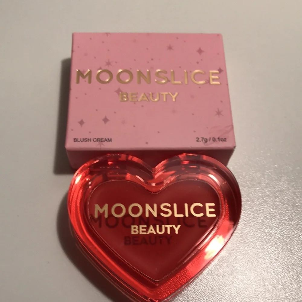 Moonslice Beauty Blush Cream in “Cutie Pie” (Coral Pink) new